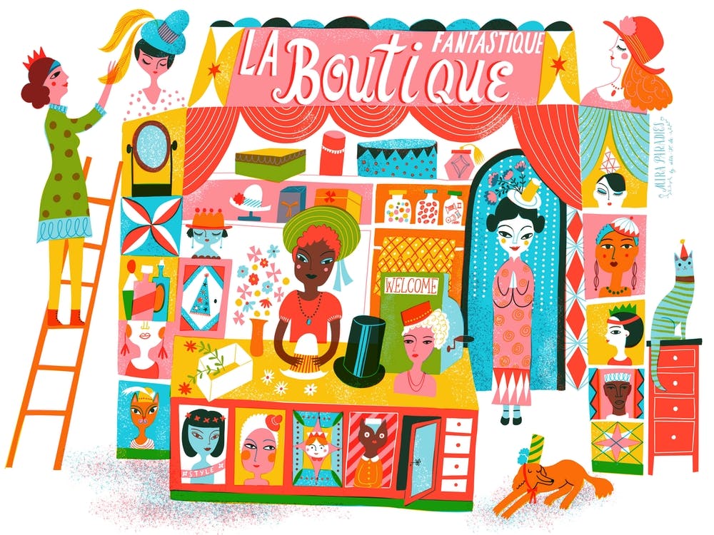 Screenprint Boutique Fantastique