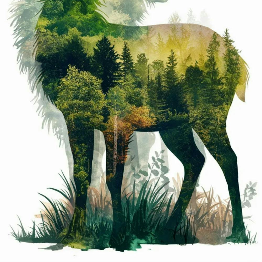 Deer In The Forest