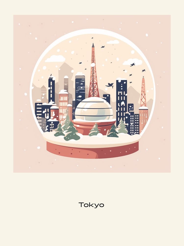 Tokyo Japan 1 Snowglobe Poster