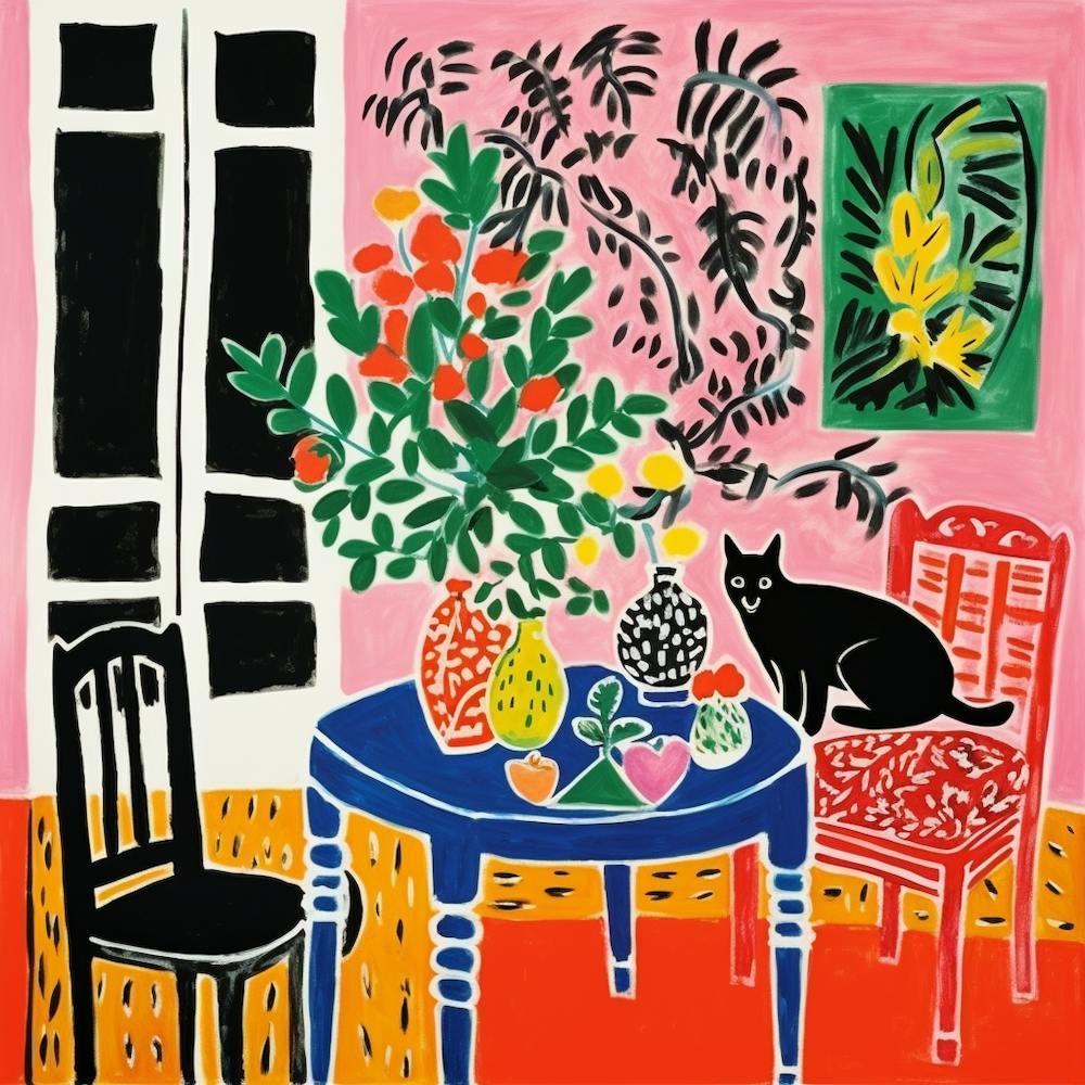 Chat à table 3