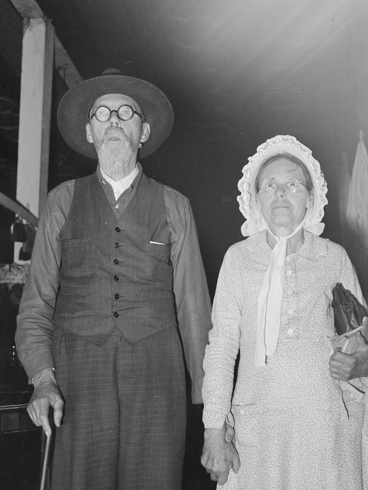 Old Farm Couple In Town On Saturday Afternoon, San Augustine, Texas By Russell Lee 1