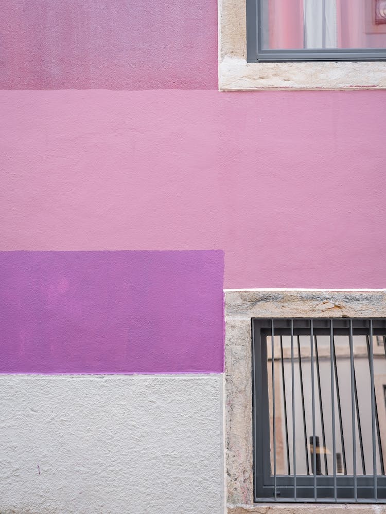 Pastel Hues Lisbon House Wall