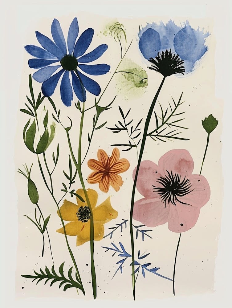 Painted Florals Love In A Mist 3
