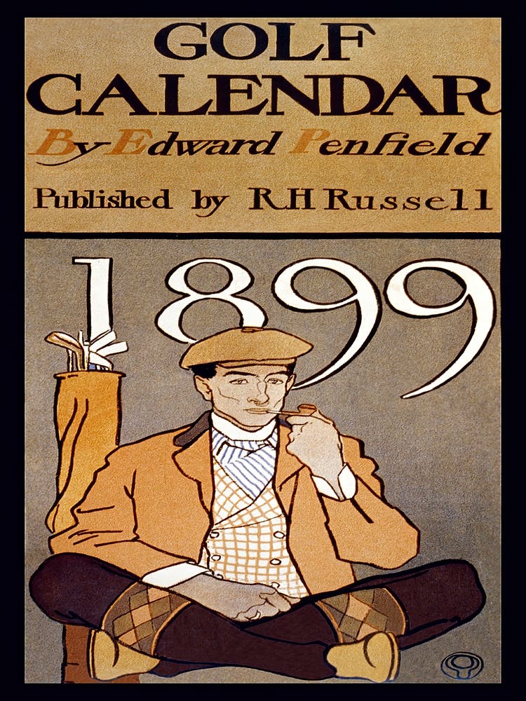 Golf Calendar (1899), Edward Penfield