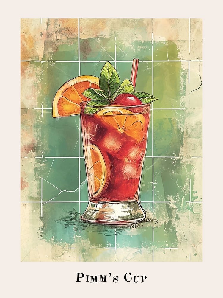 Pimm S Cup Tile Poster 7