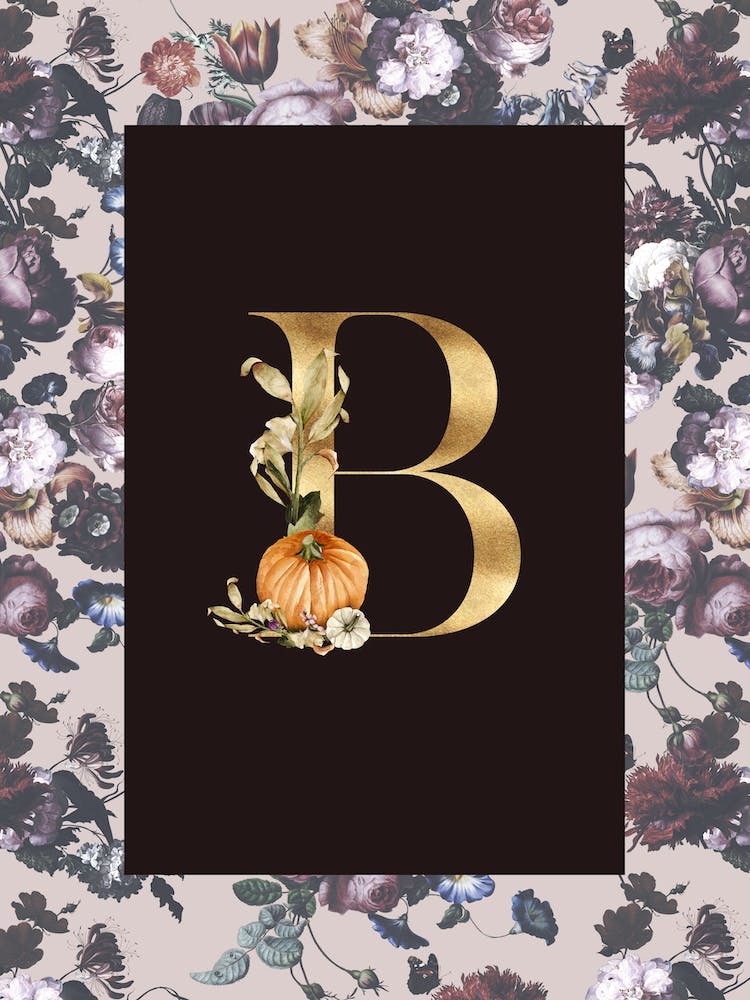 Herbstliches Alphabet B