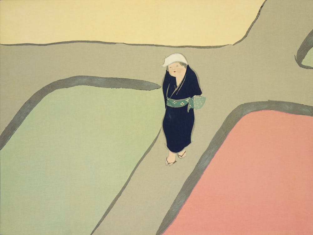 Pfad durch die Felder aus Momoyogusa –Flowers Of A Hundred Generations (1909), Kamisaka Sekka