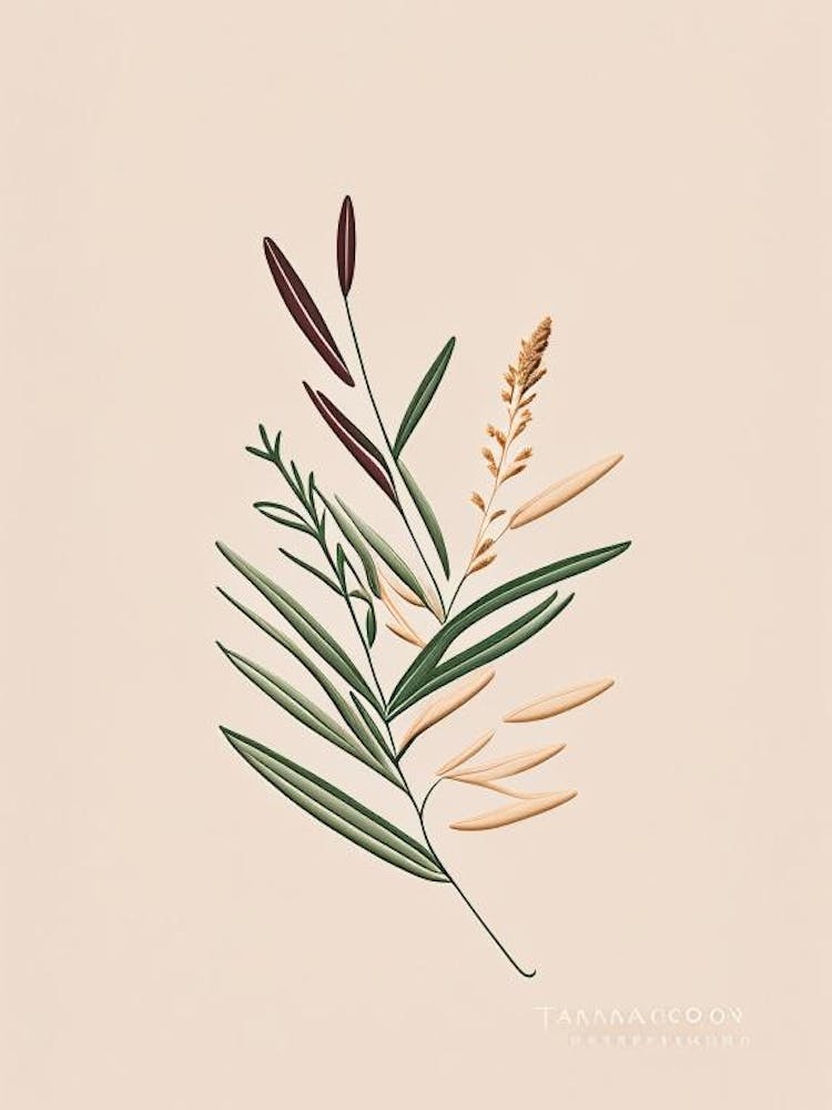 Tarragon Spices And Herbs Retro Minimal 1