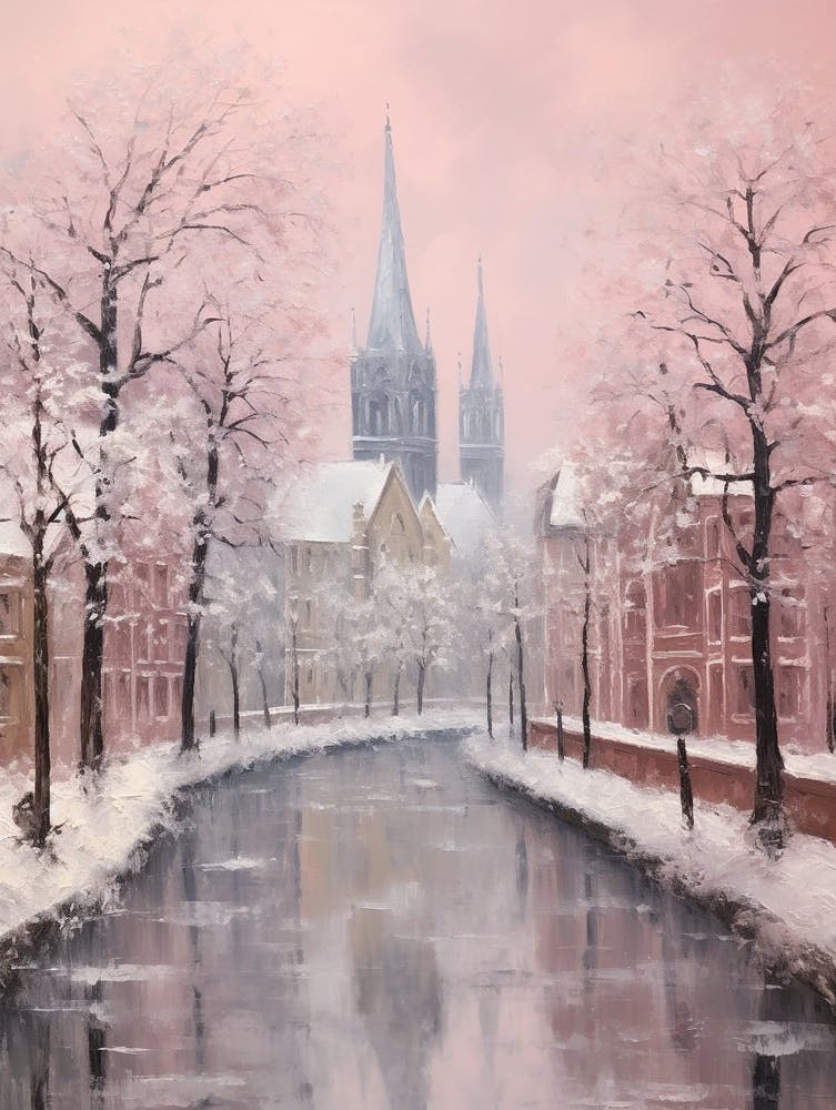 Peinture Hivernale Rêveuse Cologne Germany 2