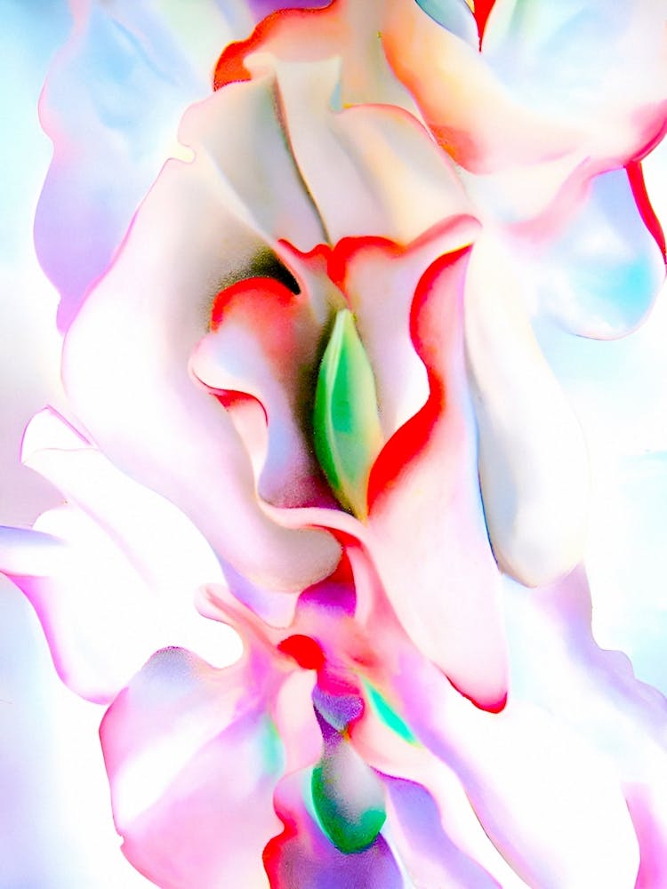 Georgia O'Keeffe - pink sweet peas