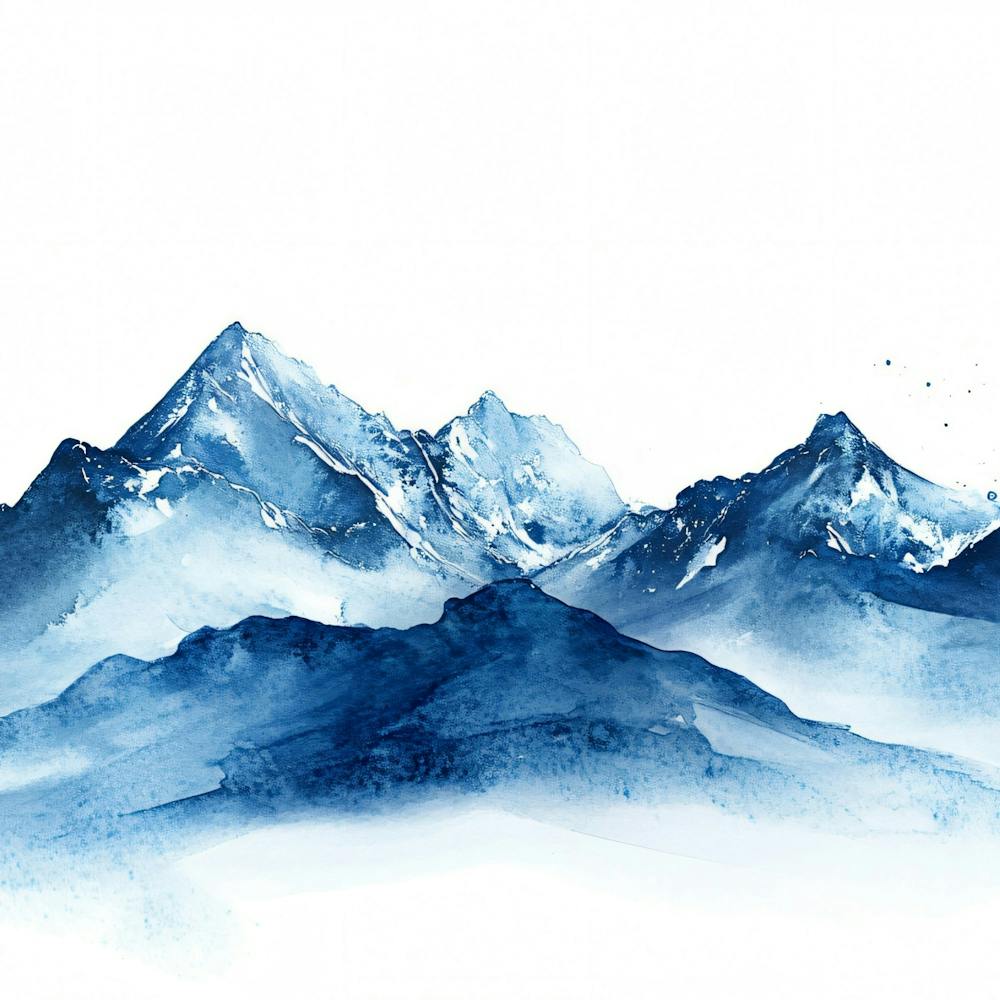 Watercolor Mountains 2