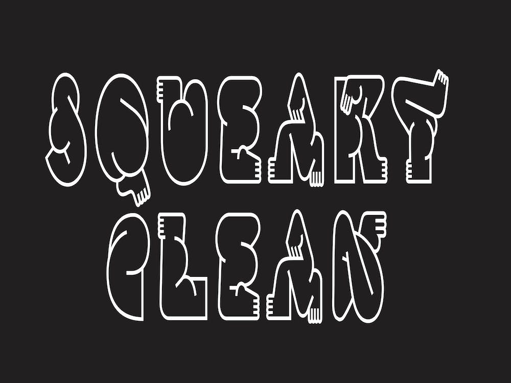 Squeaky Clean - Black & White 1
