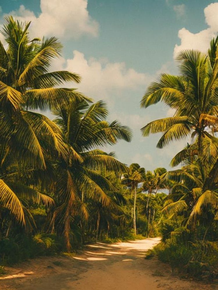 Tulum National Park 2 Mexico Vintage Poster