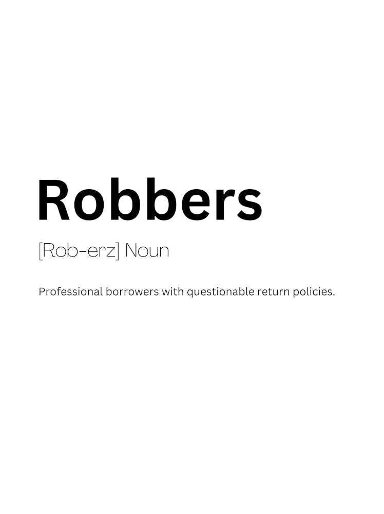Robbers Definition Meaning