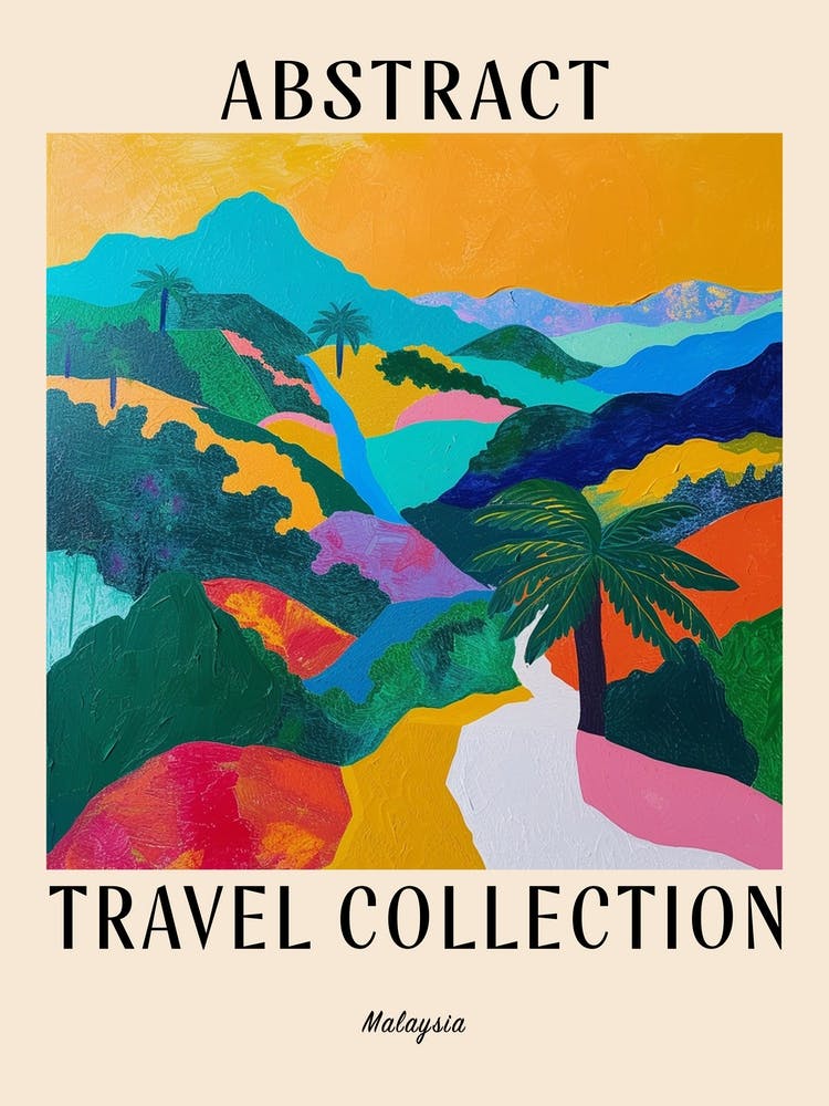 Abstract Travel Collection Poster Malaysia 4