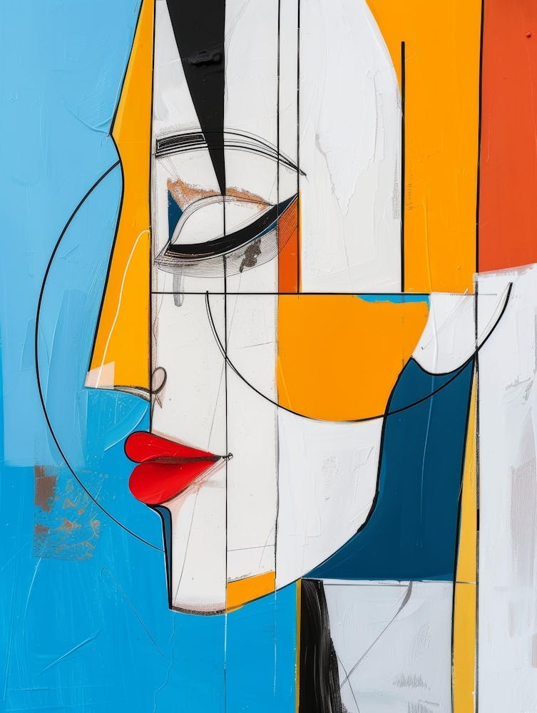 Portrait Abstrait D'une Femme 86