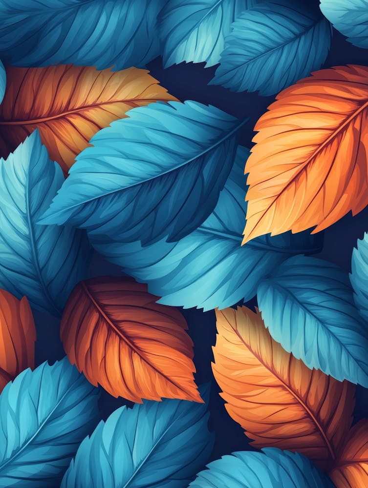Autumn Leaves Seamless Pattern 12