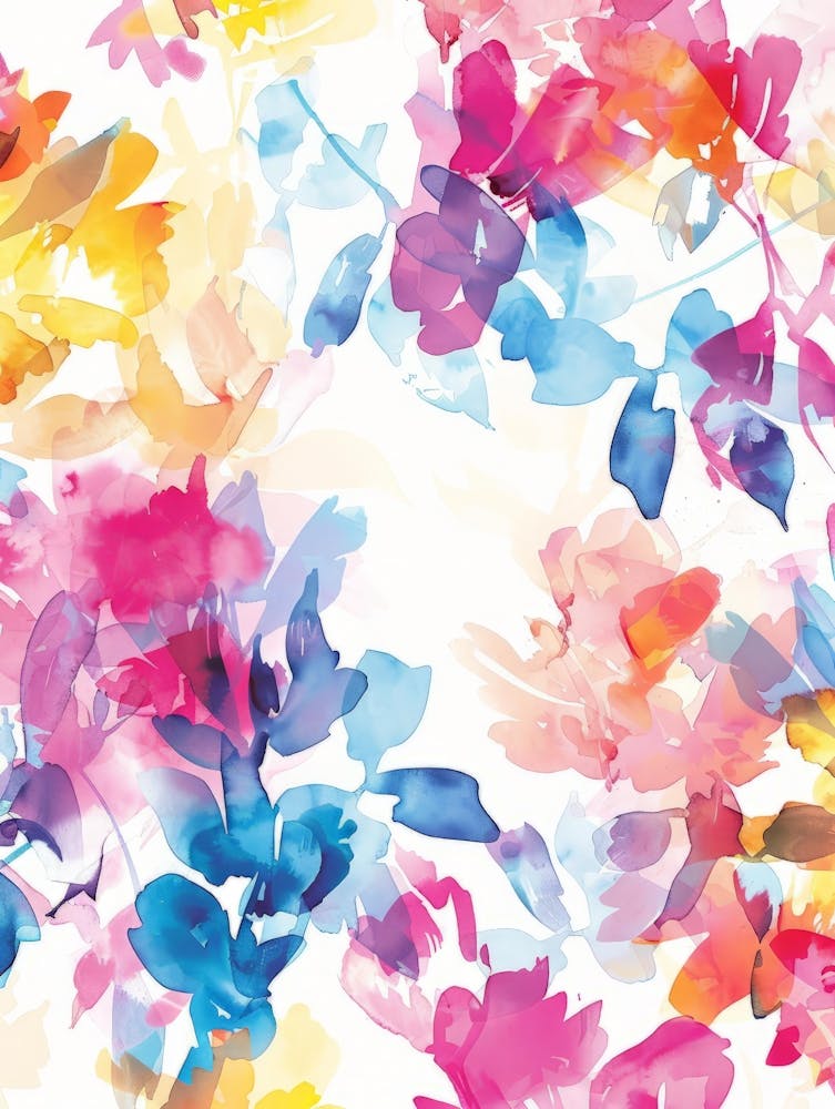 Aquarell-Blumenmuster 1