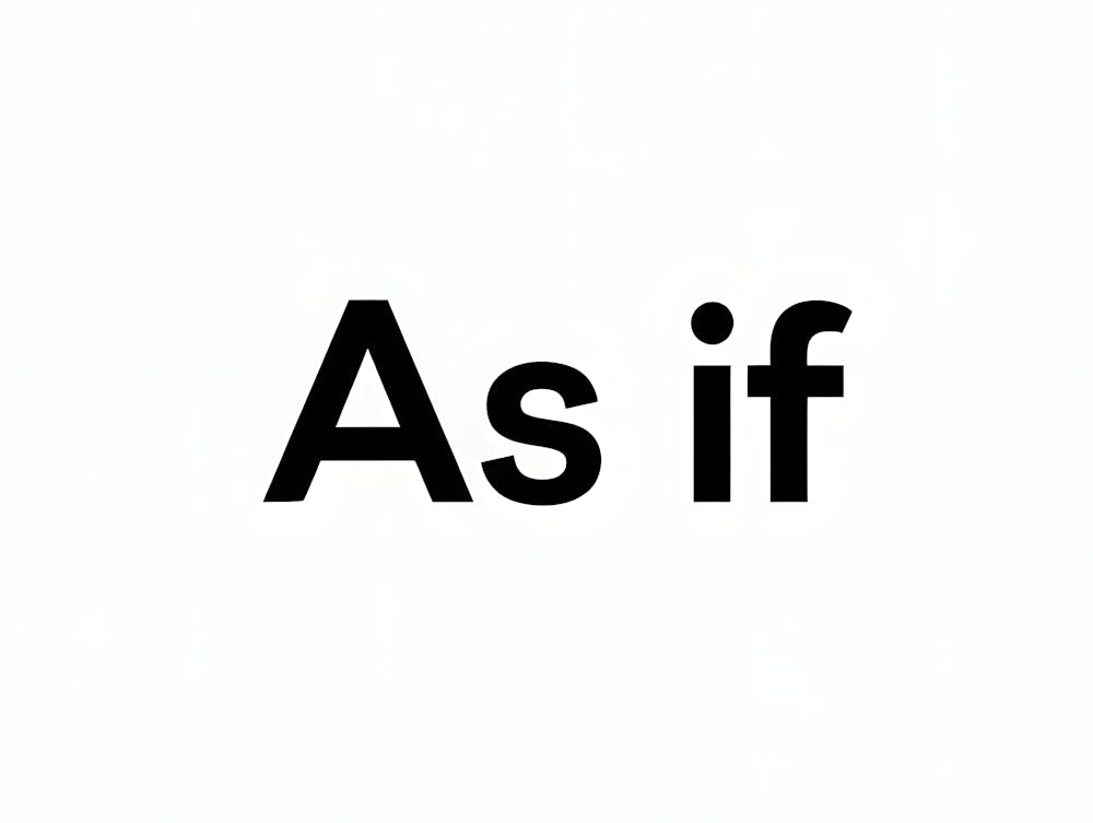 Total 90s Throwback: "As If" Typography