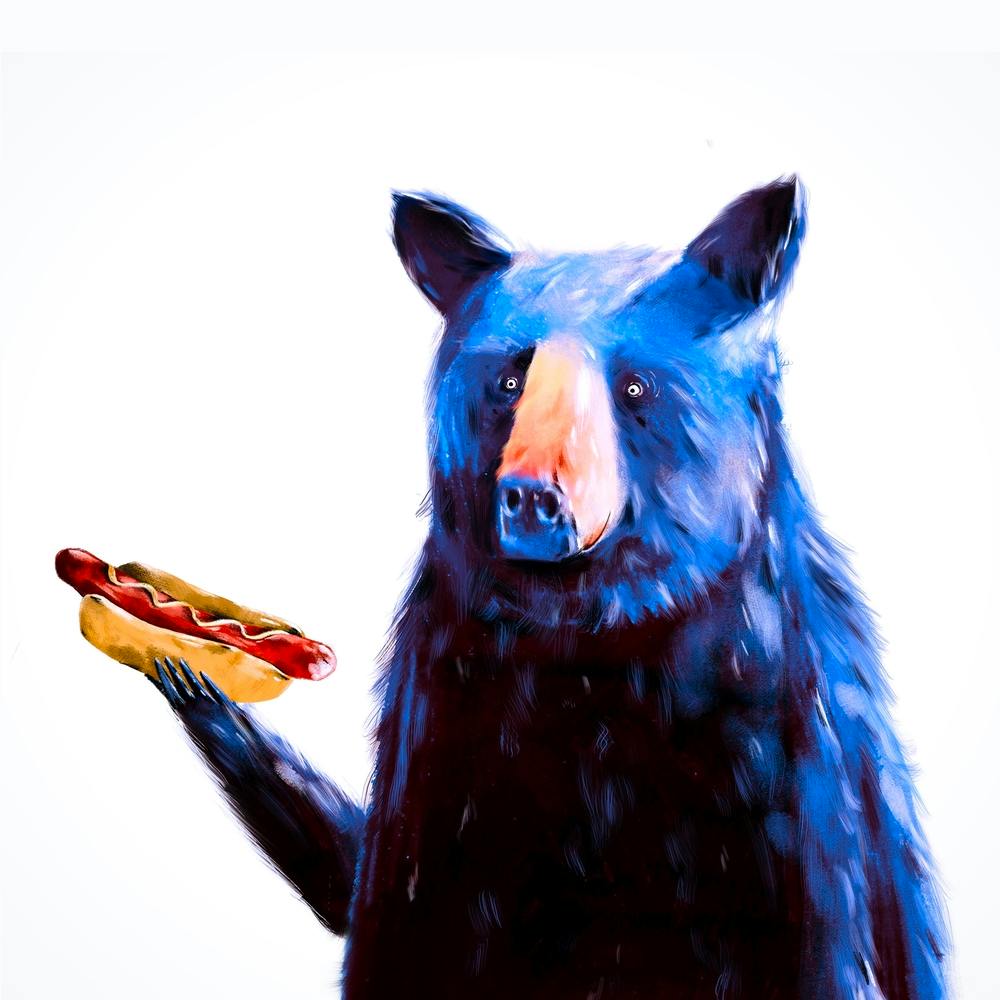 Bear With Hot Dog