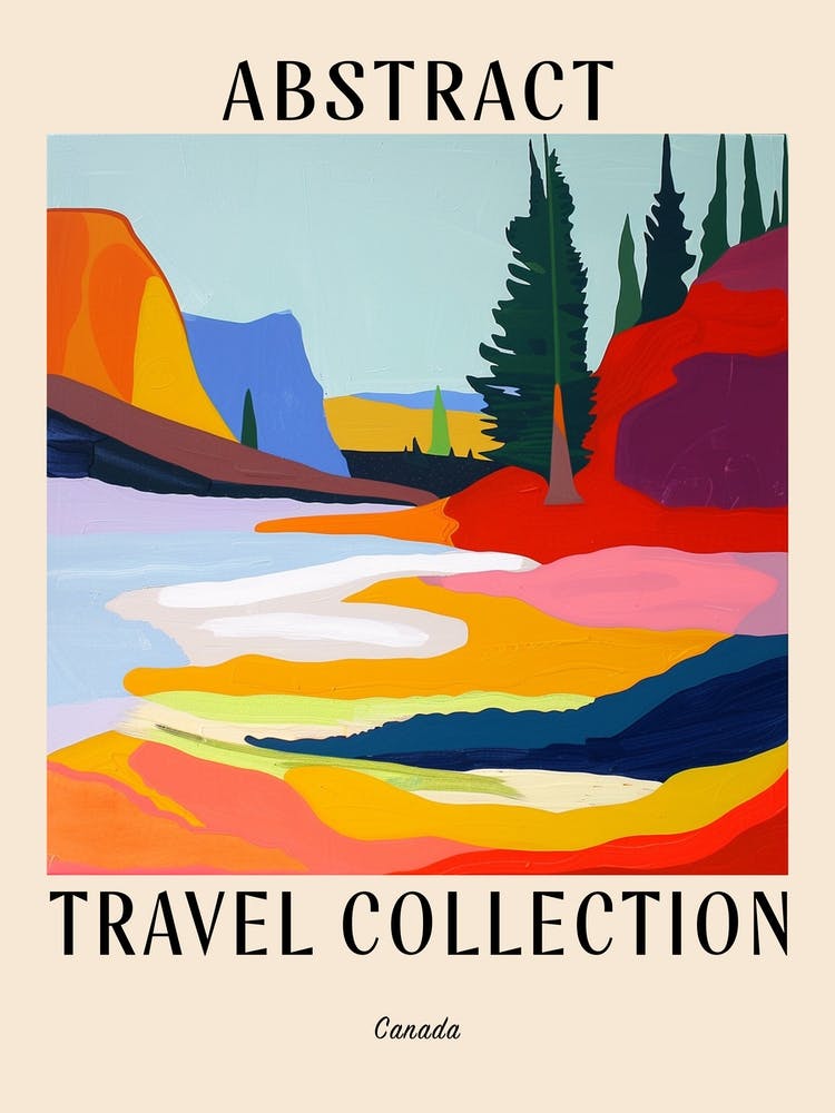 Abstract Travel Collection Poster Canada 1