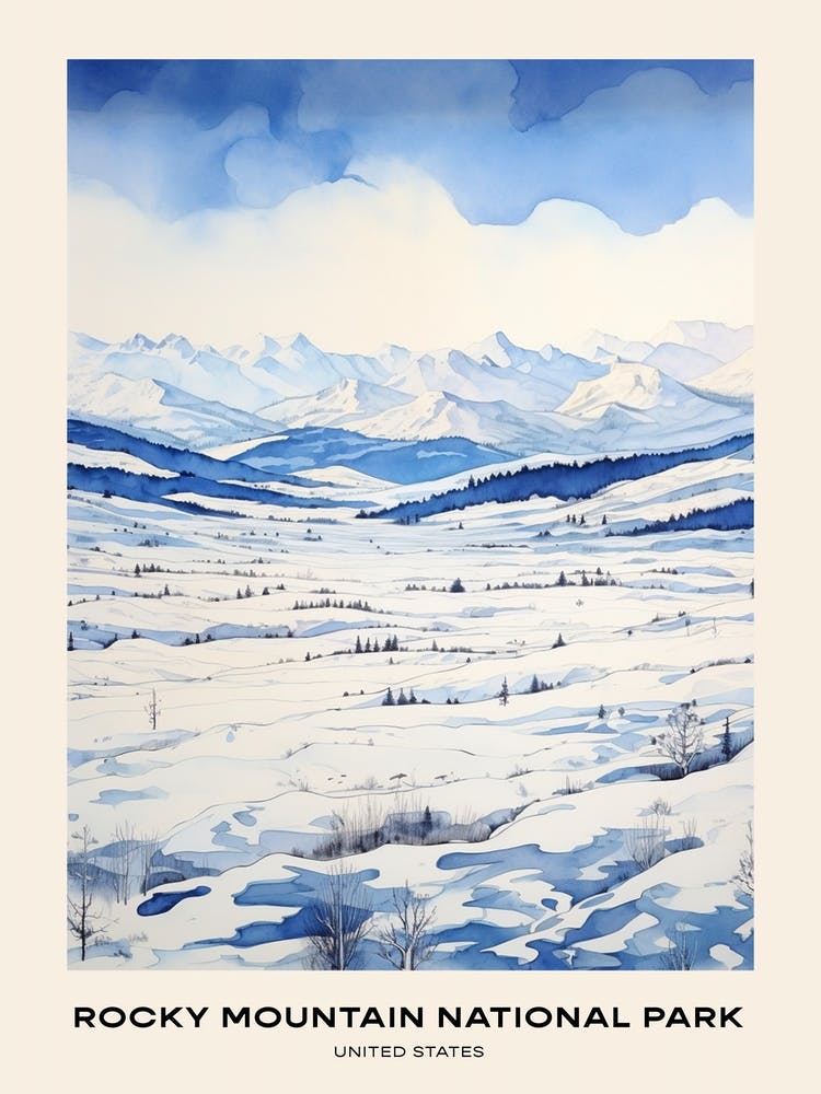 Rocky Mountain National Park Vereinigte Staaten 2 Plakat