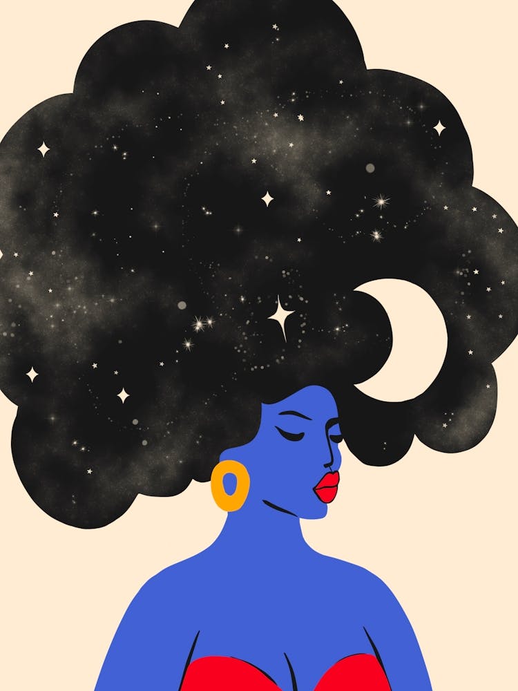 Universe in her Hair