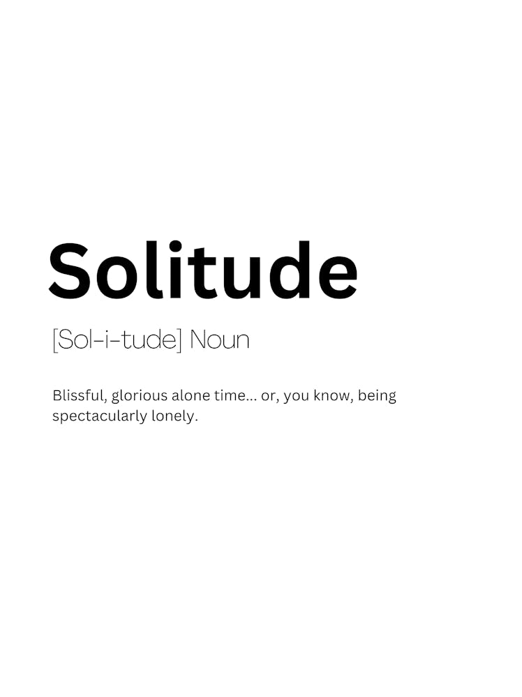 Solitude Definition Meaning 1