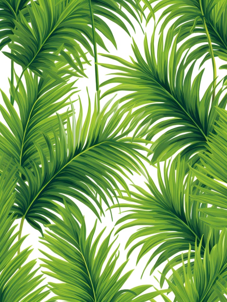 Palm Leaves Seamless Pattern