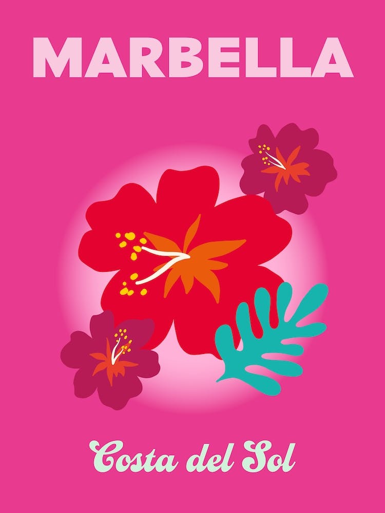 Marbella Costa Del Sol Travel Print