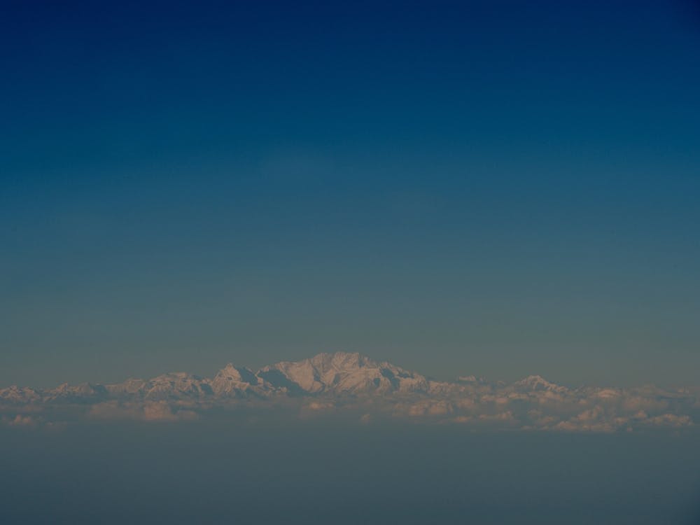 Hazy Peak Of Mount Everest