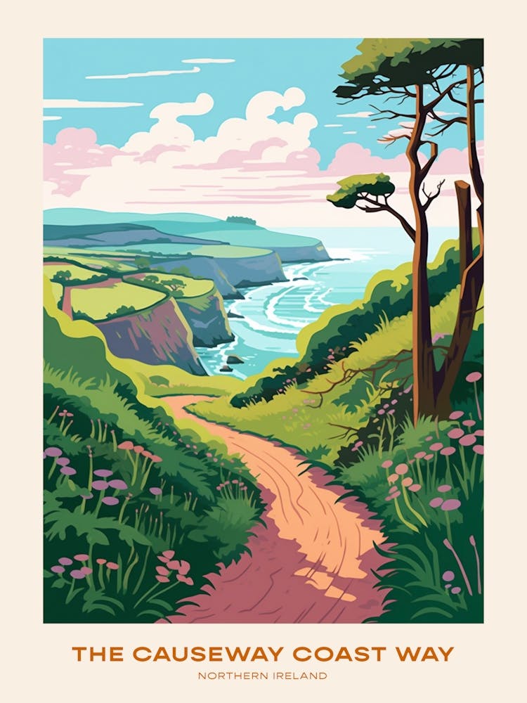 The Causeway Coast Way Northern Ireland 2 Hike Poster