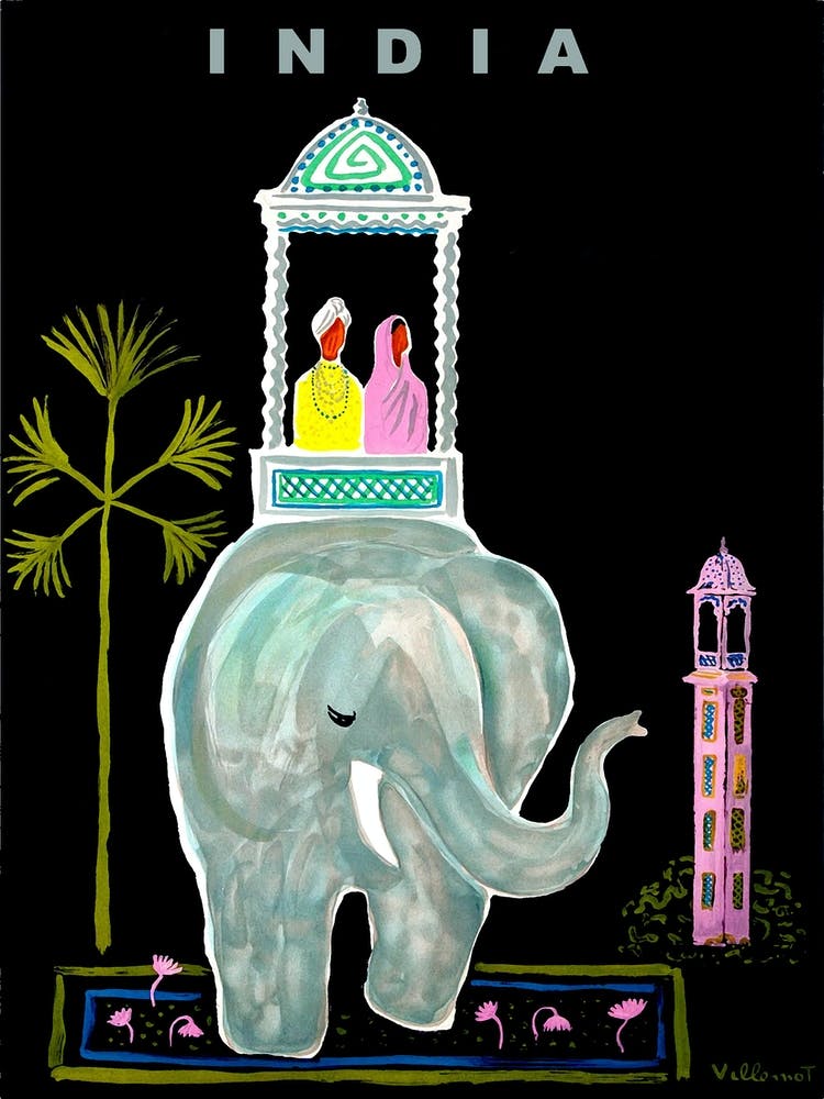 India, Traveling On a Big Elephants Back