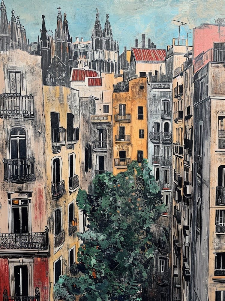 Kitsch Barcelona Painting 3
