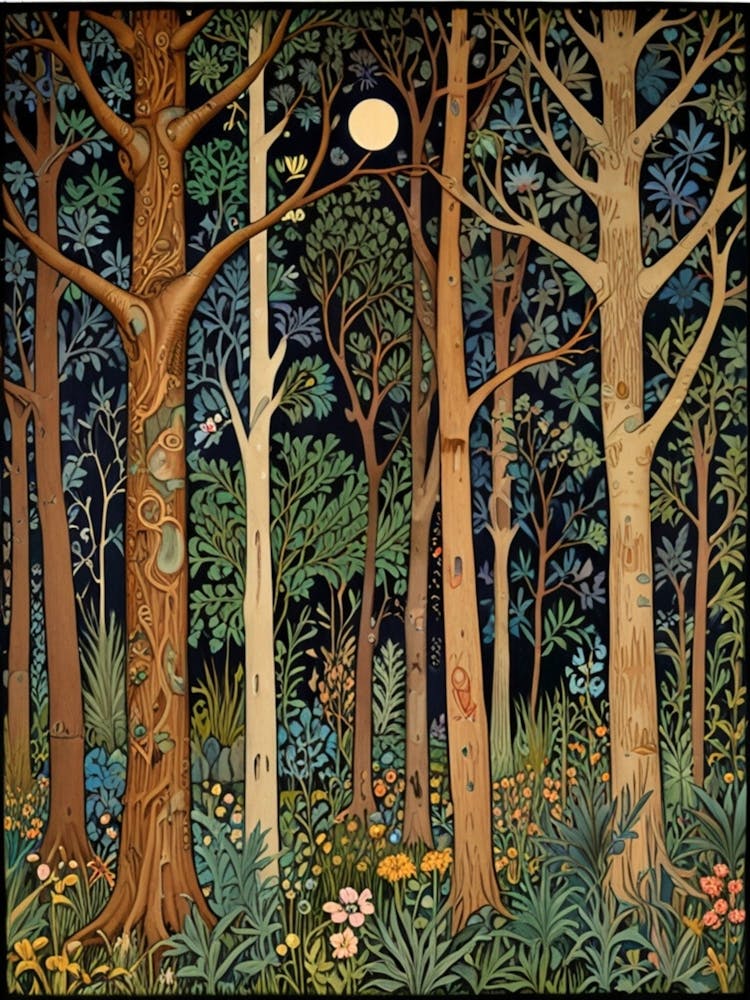 William Morris Forest At Night 50