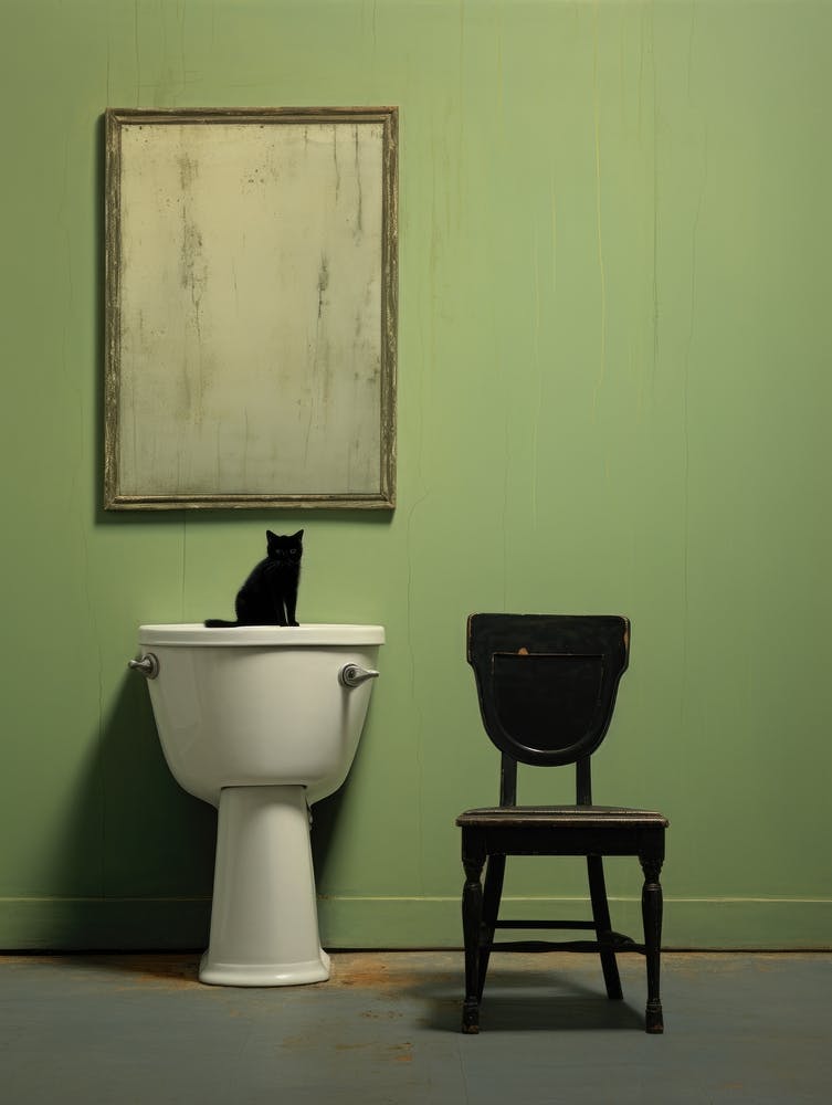 Katze Im Badezimmer