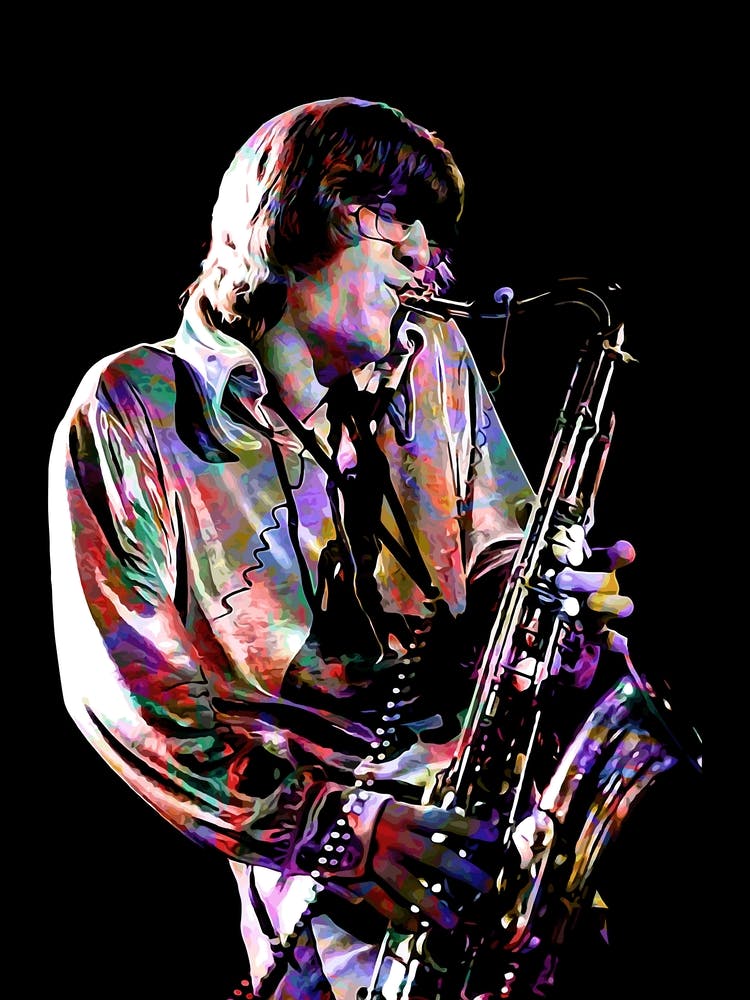 John Klemmer Saxophonist Colorful