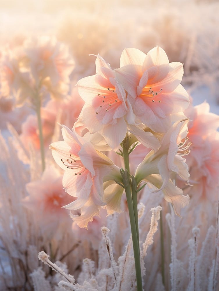 Frosty Botanical Amaryllis 1