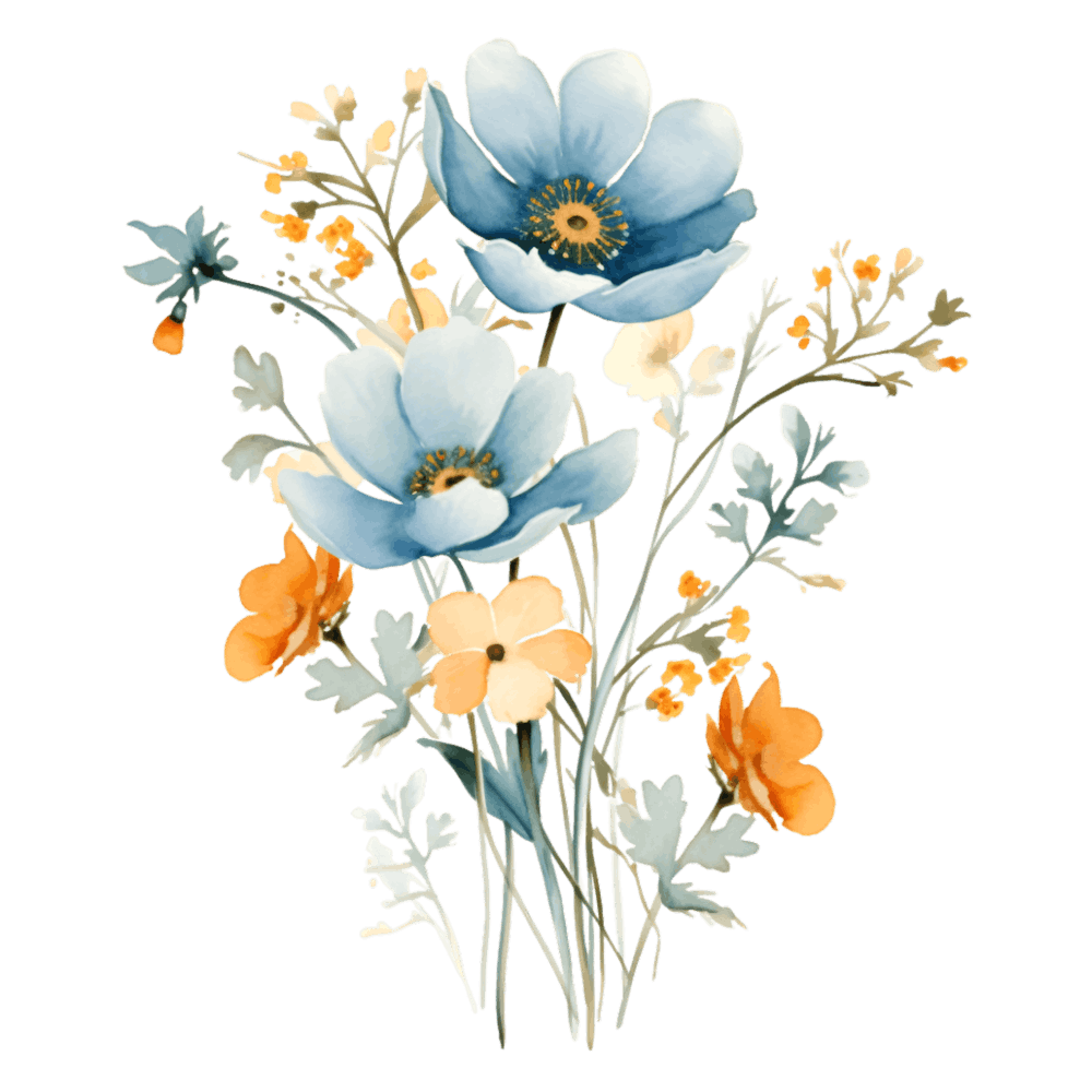 Blue Flowers 2