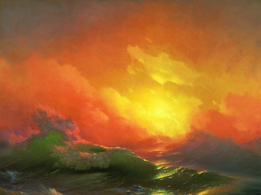 Sunset Over The Ocean 1