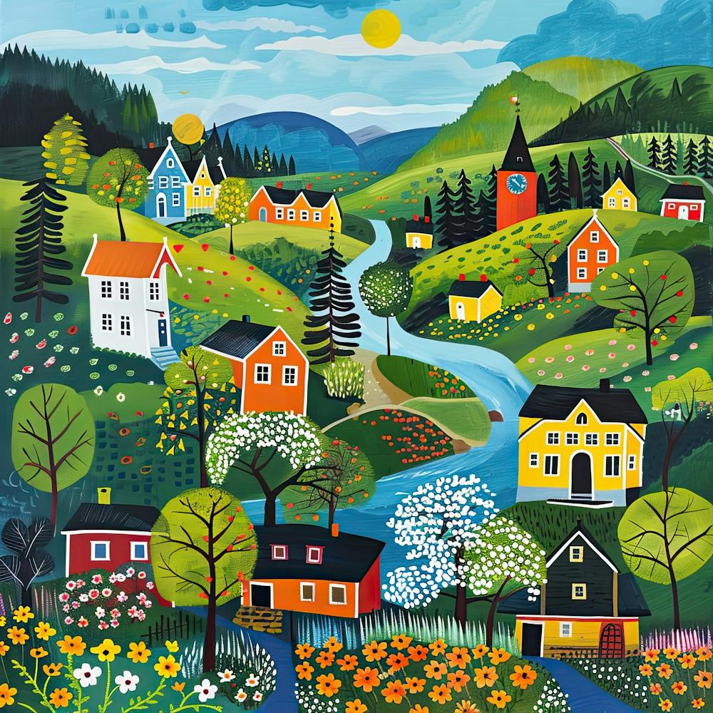 Kids Travel Illustration Norway 3
