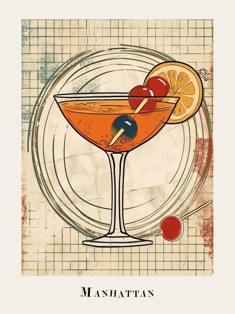 Manhattan Tile Poster