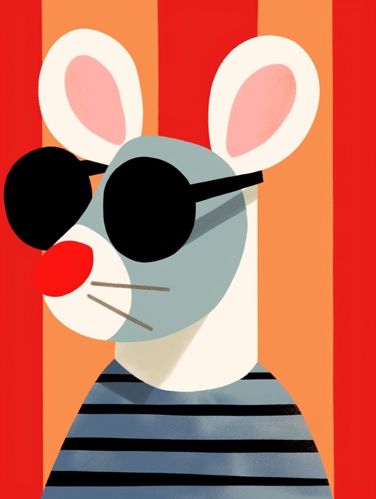 Little Rat 1 Wearing Sunglasses