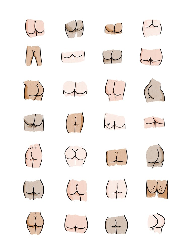 Butts Watercolor