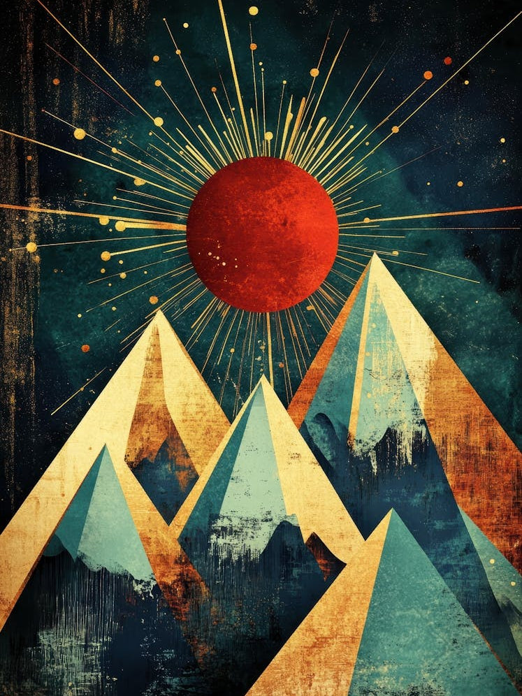 Sunrise Over The Mountains 6