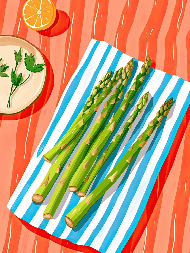 Asparagus Summer Illustration 2