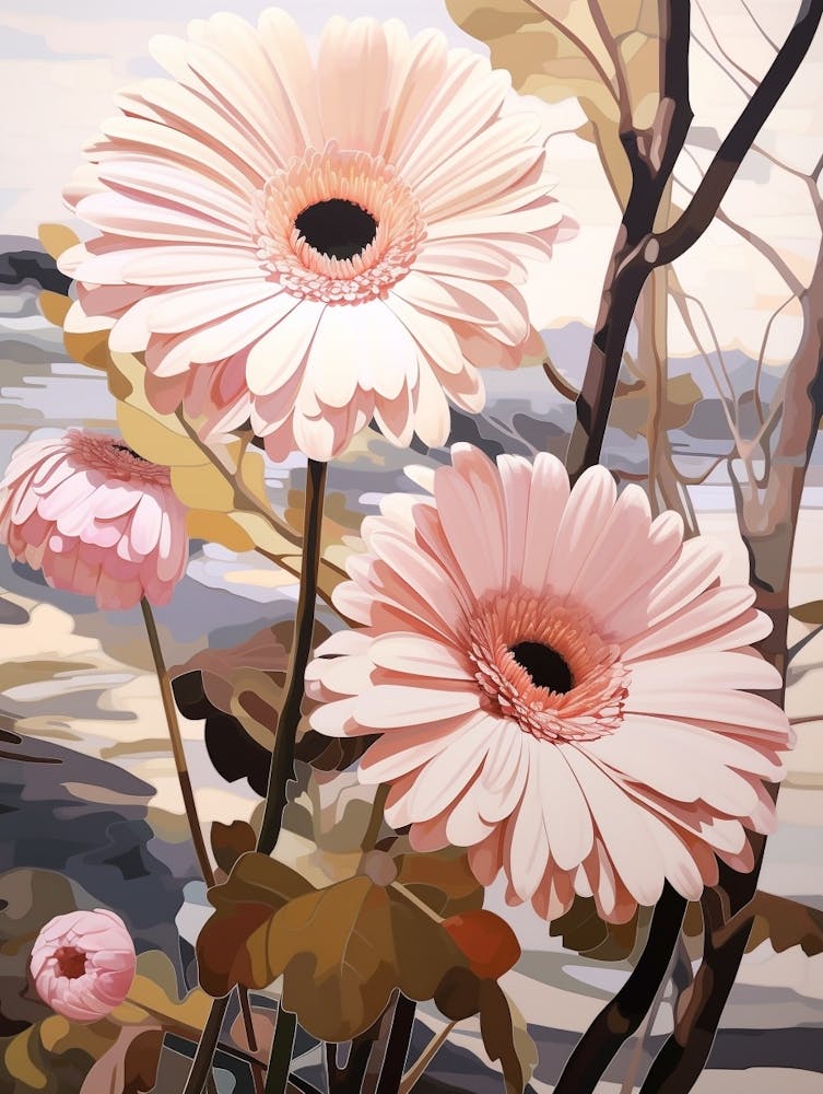 Gerbera Daisy 4 Peinture Florale