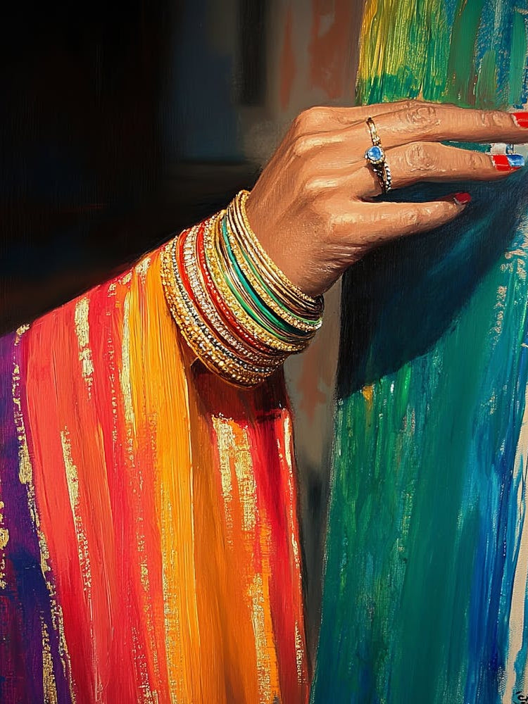 Woman's Hand With Bangles Painting