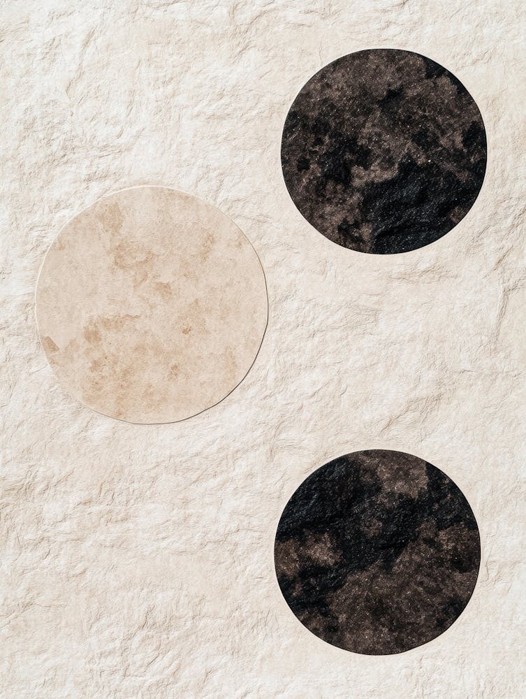Three Circles On A White Background