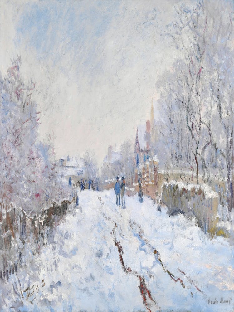 Claude Monet In The Snow 4